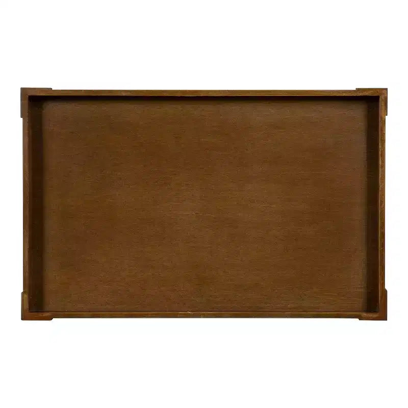 Kate and Laurel Bellport Rectangle Wood Side Table, 22x14x26, Rustic Brown