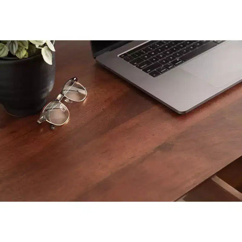 Kate and Laurel McCutcheon Rectangle Wood Writing Desk, 42x22x30, Brown