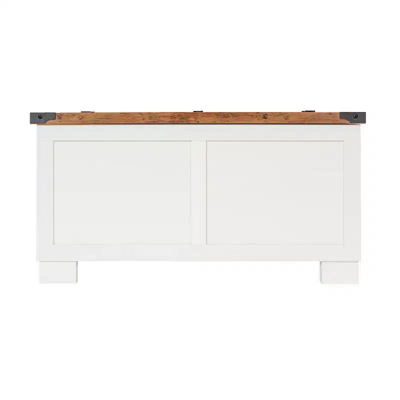Flash Furniture Wyatt Farmhouse Storage Coffee Table with Hinged Lift Top, Large Coffee Table with Hidden Storage