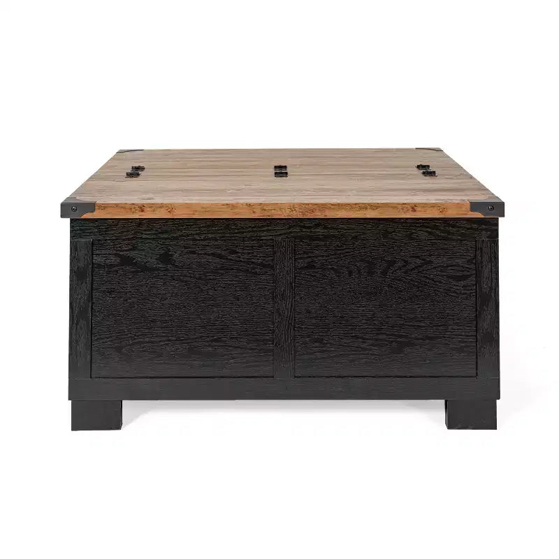 Flash Furniture Wyatt Farmhouse Storage Coffee Table with Hinged Lift Top, Large Coffee Table with Hidden Storage