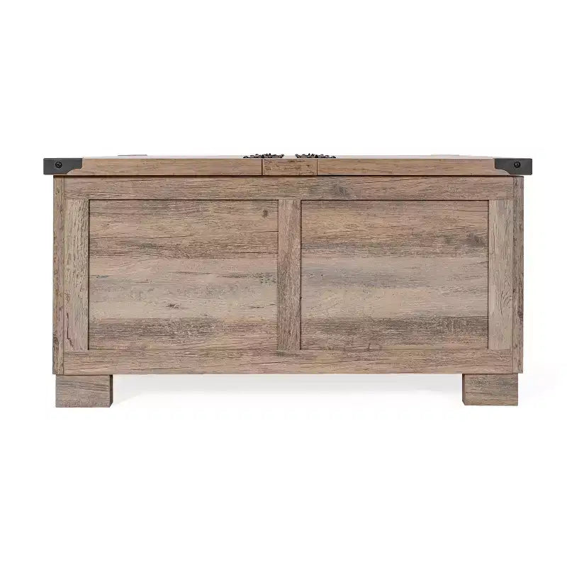 Flash Furniture Wyatt Farmhouse Storage Coffee Table with Hinged Lift Top, Large Coffee Table with Hidden Storage