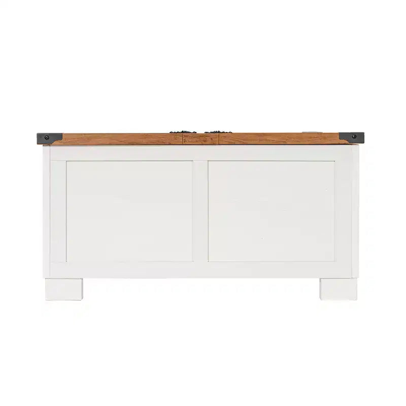 Flash Furniture Wyatt Farmhouse Storage Coffee Table with Hinged Lift Top, Large Coffee Table with Hidden Storage