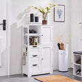 Yaheetech 42 Bathroom Storage Cabinet Floor Cabinet with 3 Drawers, White