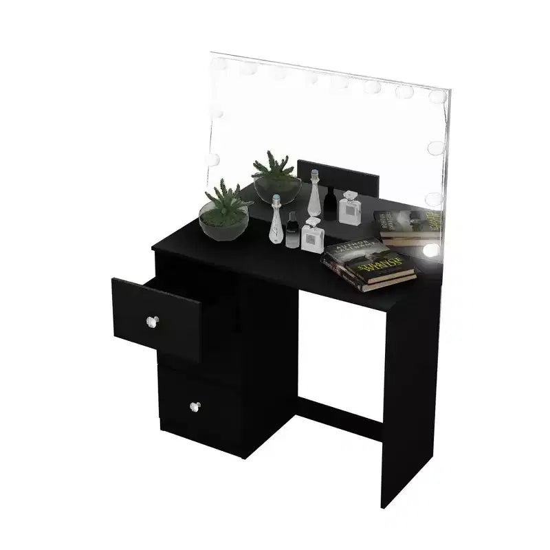 Elvira Lighted Makeup Vanity - Boahaus