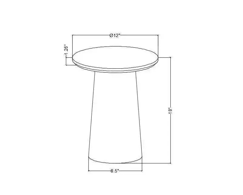 Wooden Round Pedestal Accent Drink Table - Hearth & Hand with Magnolia