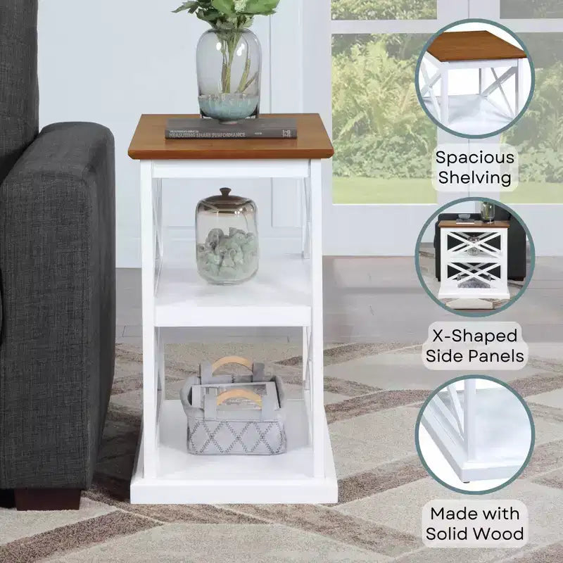 Coventry Chairside End Table with Shelves - Breighton Home