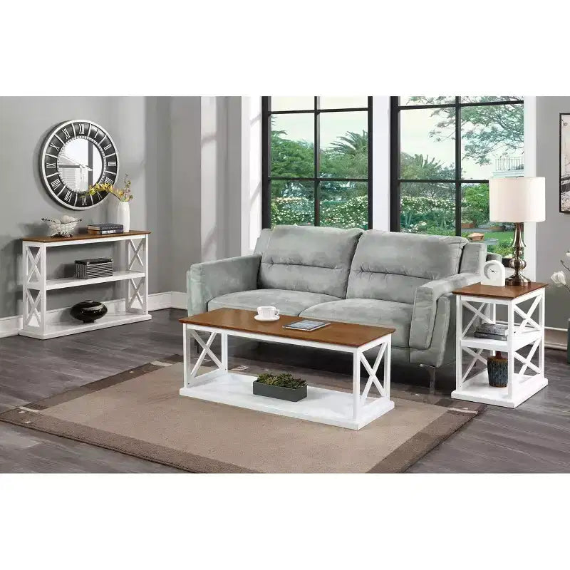 Coventry Chairside End Table with Shelves - Breighton Home