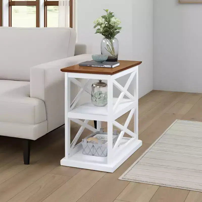 Coventry Chairside End Table with Shelves - Breighton Home