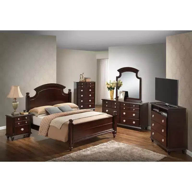 Passion Furniture Summit Full Panel Beds
