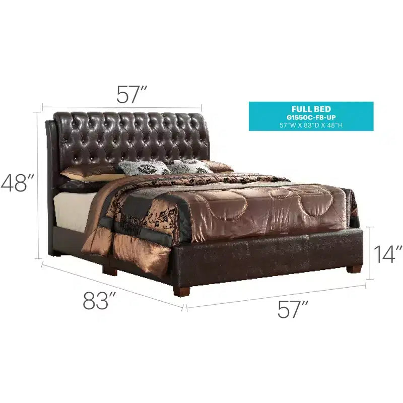 Passion Furniture Marilla Full Panel Beds