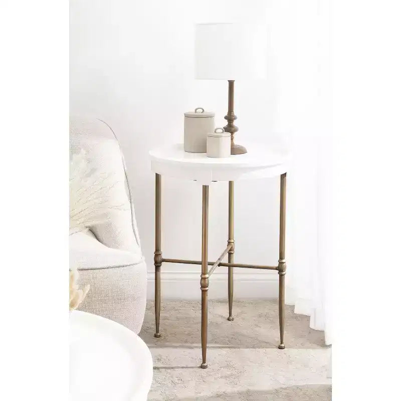 Kate and Laurel Valdi Round Side Table