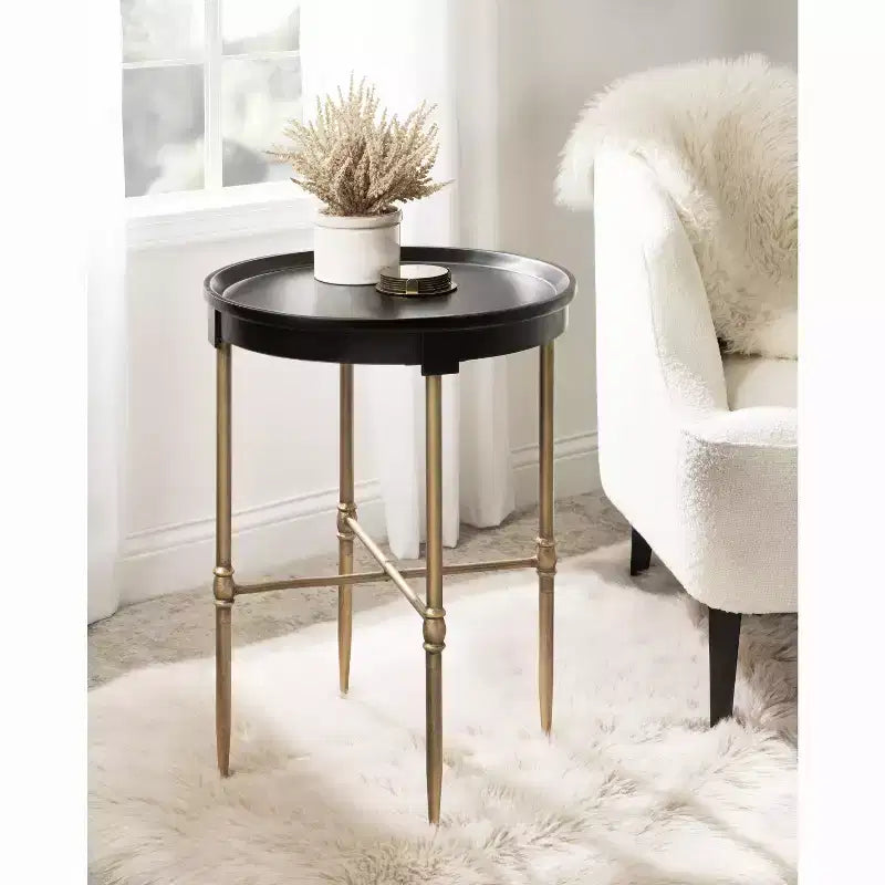 Kate and Laurel Valdi Round Side Table