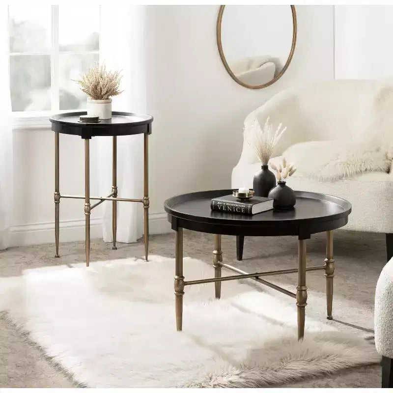 Kate and Laurel Valdi Round Side Table