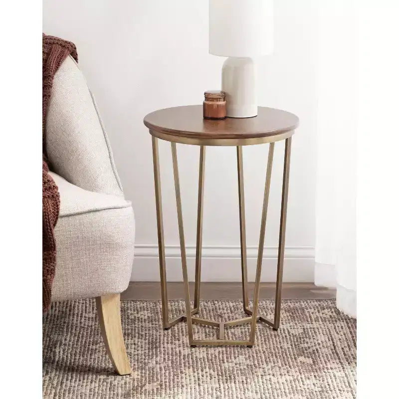 Kate and Laurel Solvay Round Side Table
