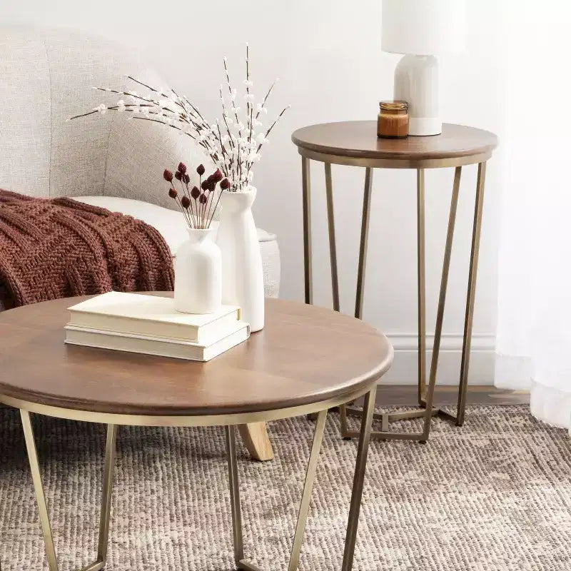 Kate and Laurel Solvay Round Side Table