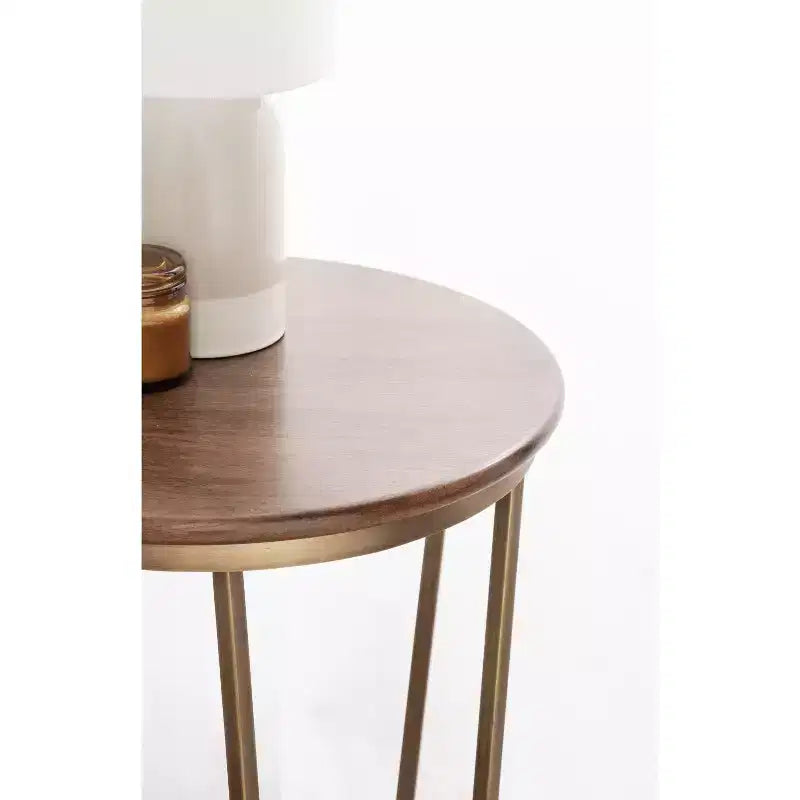 Kate and Laurel Solvay Round Side Table
