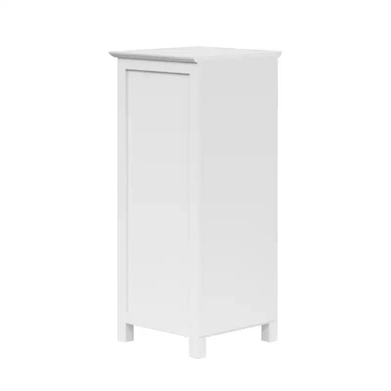 Teamson Home Connor Floor Cabinet with Adjustable Shelf and Drawer, White
