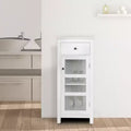 Teamson Home Connor Floor Cabinet with Adjustable Shelf and Drawer, White