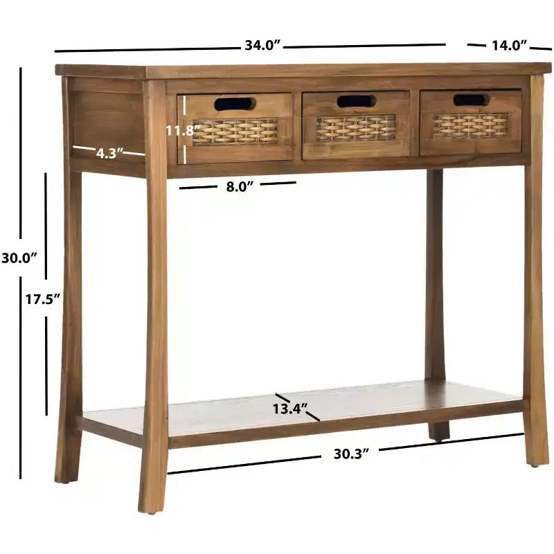 Autumn 3 Drawer Console - AMH6510 -Safavieh Couture