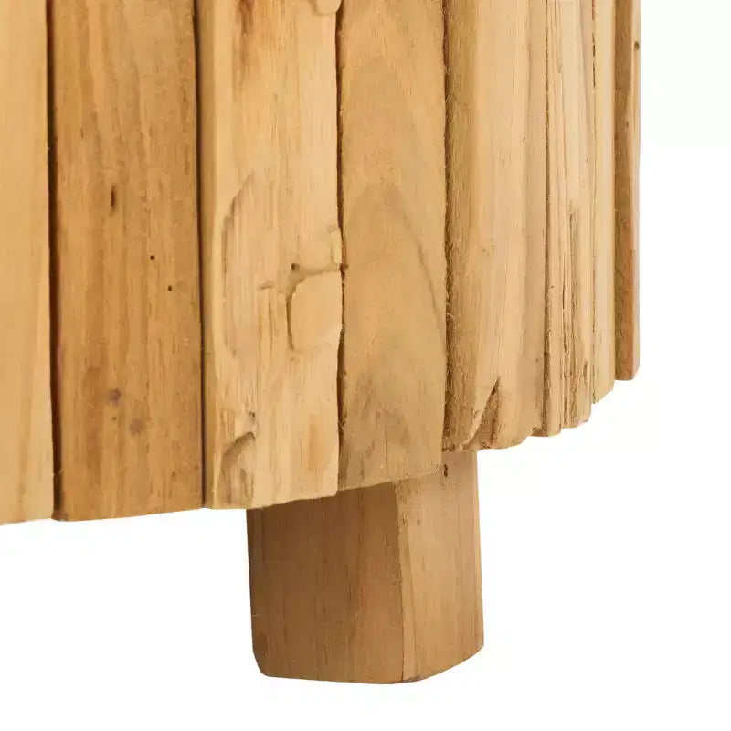 Richmond Round End Table - FOX1002A - Medium Oak - Safavieh Couture