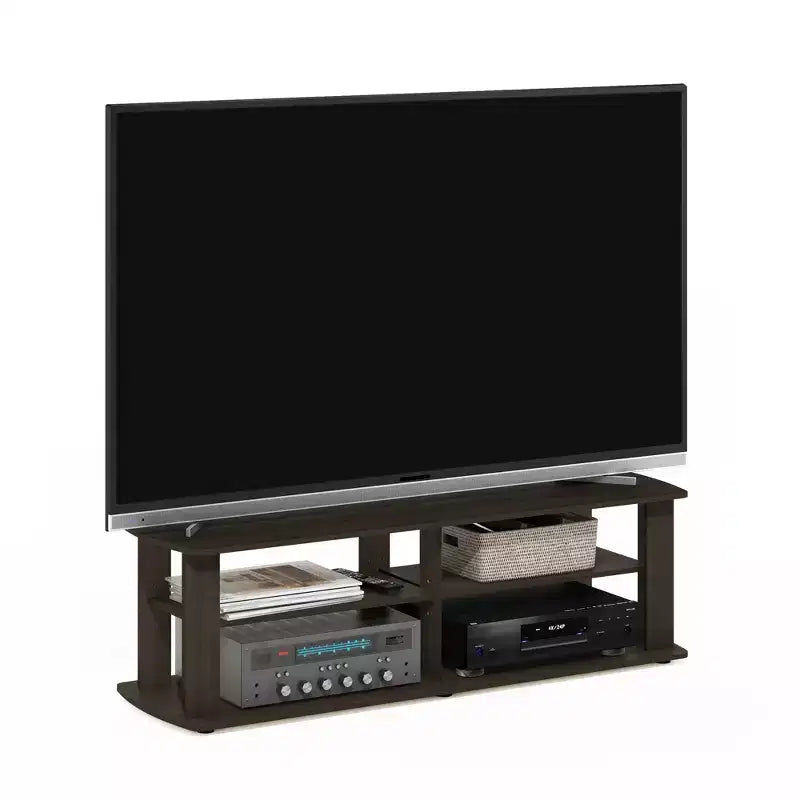 Furinno Mid-century 3-Tier Entertainment Center TV Stand for TVs up to 45
