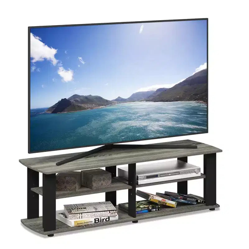 Furinno Mid-century 3-Tier Entertainment Center TV Stand for TVs up to 45