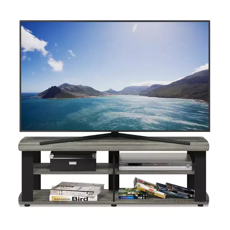 Furinno Mid-century 3-Tier Entertainment Center TV Stand for TVs up to 45