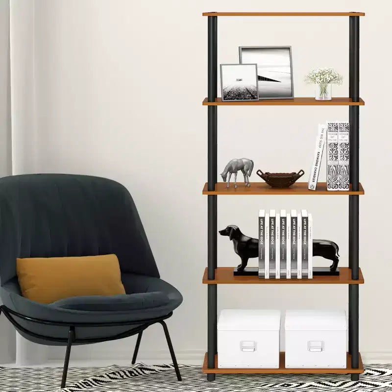 Furinno Mid-century 3-Tier Entertainment Center TV Stand for TVs up to 45