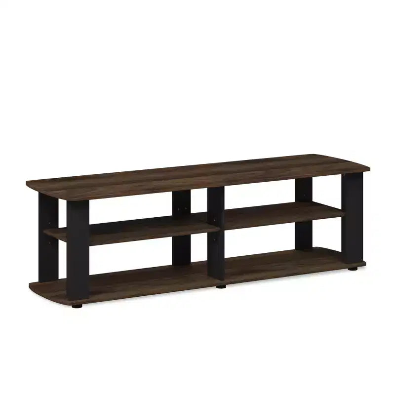 Furinno Mid-century 3-Tier Entertainment Center TV Stand for TVs up to 45