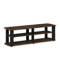 Furinno Mid-century 3-Tier Entertainment Center TV Stand for TVs up to 45
