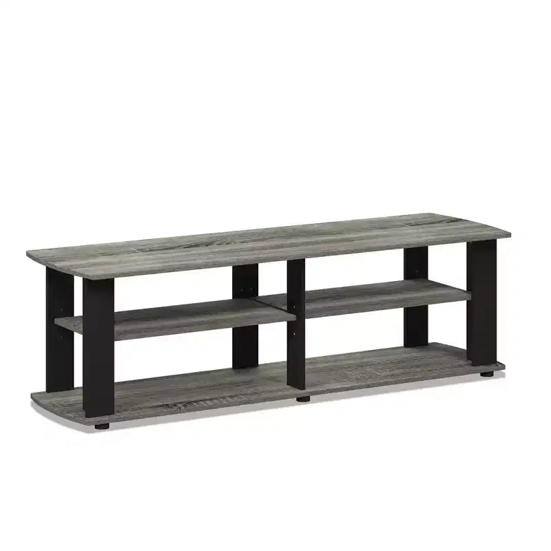 Furinno Mid-century 3-Tier Entertainment Center TV Stand for TVs up to 45