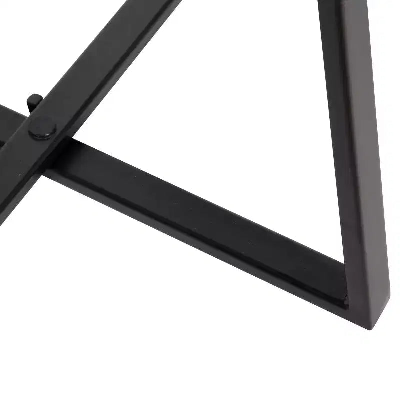 Kate and Laurel Zia Round Bar Stool, 12.75x12.75x25, Natural and Black