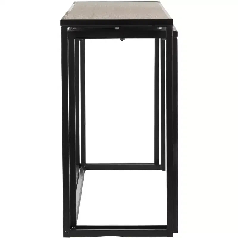 Garin Console (Set of 2) - FOX4267A - Brown - Safavieh Couture