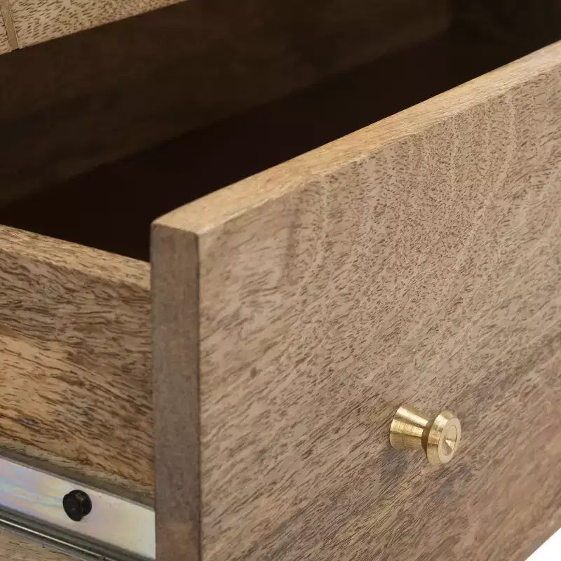 Marigold 3 Drawer Chest - CHS9001 - Natural/Brass - Safavieh