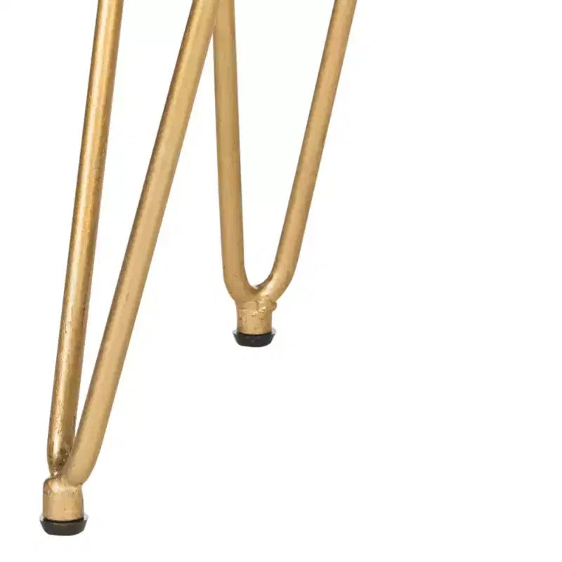 Jenine Round Bench - FOX6249 - Creme/Gold - Safavieh Couture